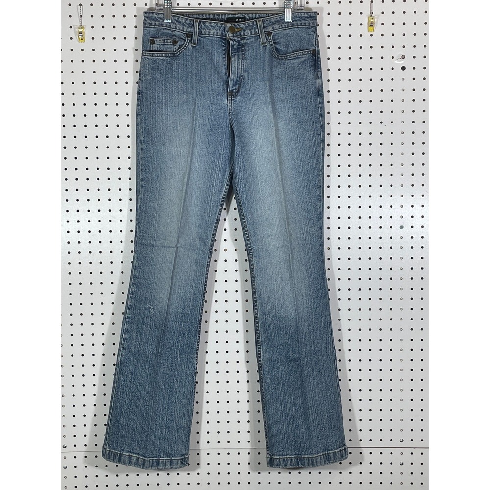 a.n.a Women Blue Bootcut Denim Jeans Size 12 Light Wash Stretch RN05889-3